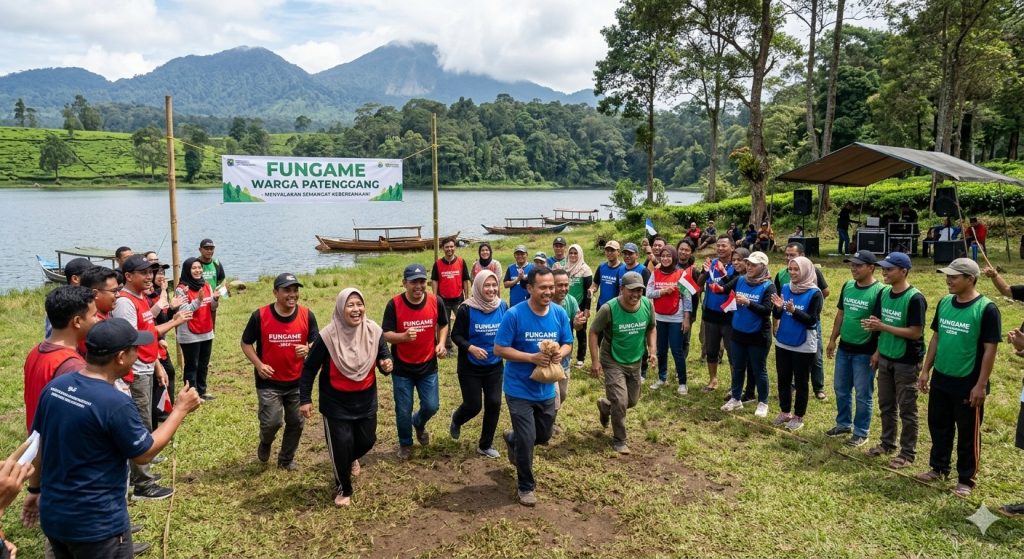 Kegiatan Fungame di Situ patenggang