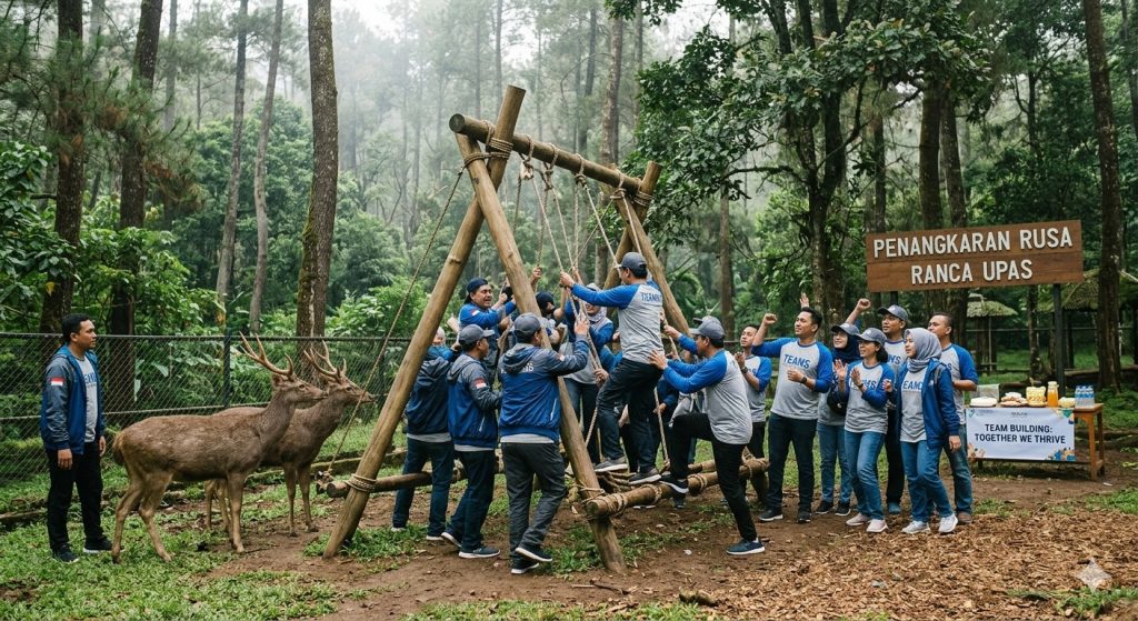 Team Building di Area Ranca Upas, Penangkaran Rusa Hutan, Mei 2026
